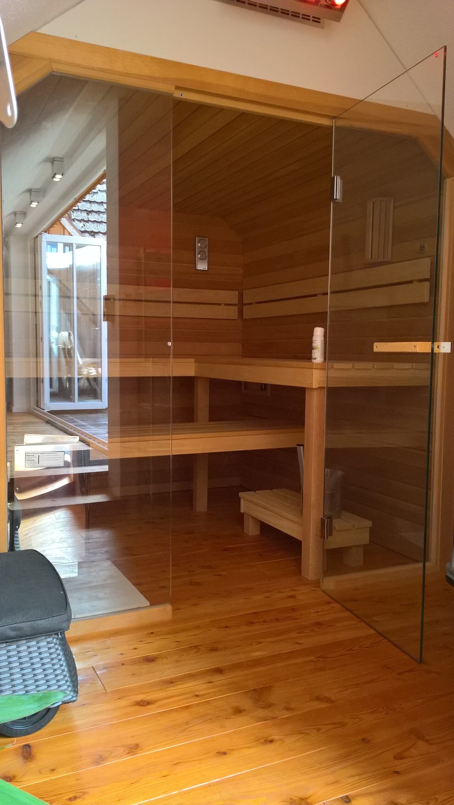 Private Sauna am Dachterrassenbereich des Altstadthauses